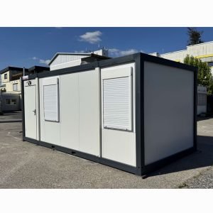 bureau de chantier 17 m² avec volets roulants