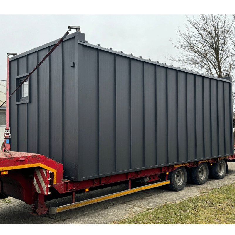 module prefabrique 18 m2 design bois et anthracite module prefabrique 18 m2 design bois et anthracite